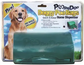 Poopy Doo Dog Waste Bag Dispenser With 100-Bag Roll