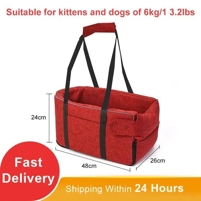 Portable Pet Car Seat Bed