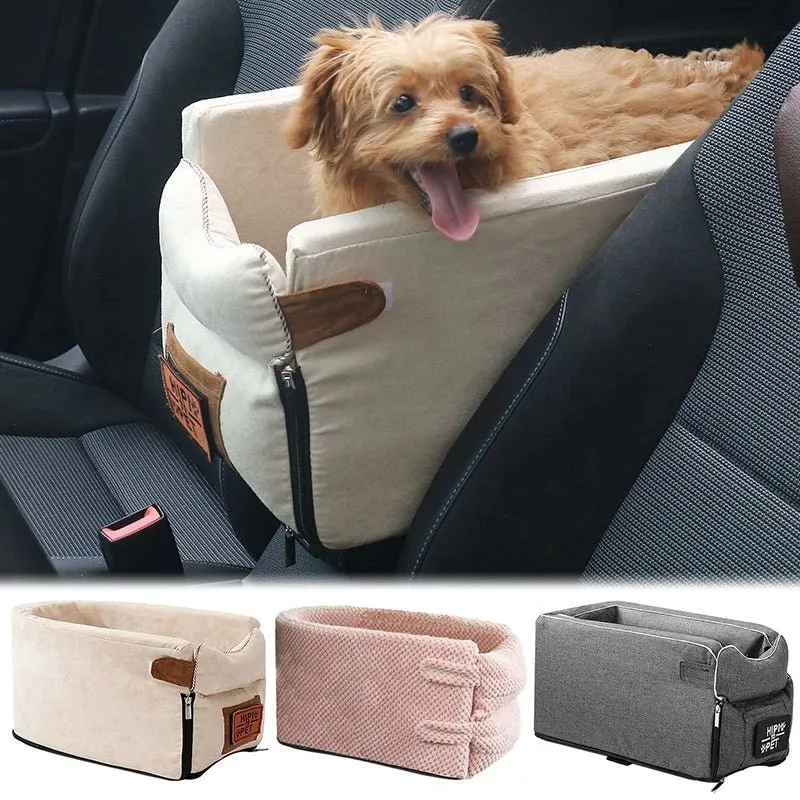 Portable Pet Travel Bed & Car Seat Cover – Cozy Carrier Bag for Small Dogs, Safety Seat & Transport Solution