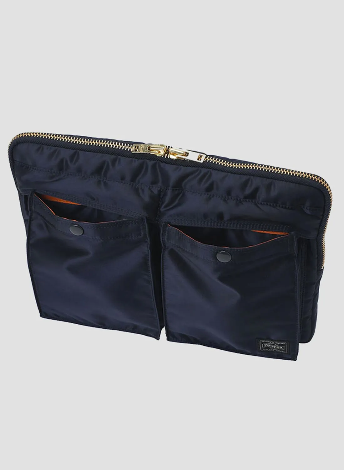 Porter-Yoshida & Co Tanker Document Case in Iron Blue