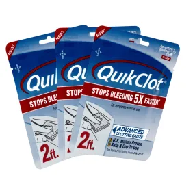 QuikClot Gauze – 3″ x 2′ - Pack of 3