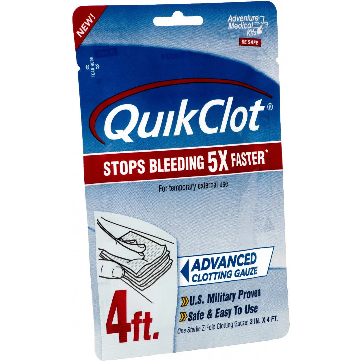 QuikClot Gauze 3" x 4'