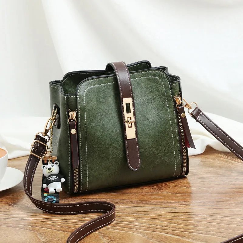 "Vintage FlapSatchel" Women's Cross body Messenger bag