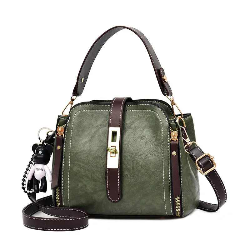 "Vintage FlapSatchel" Women's Cross body Messenger bag