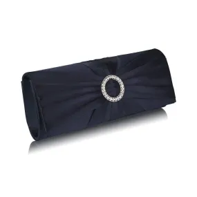 Ramona Satin and Crystal Clutch Handbag