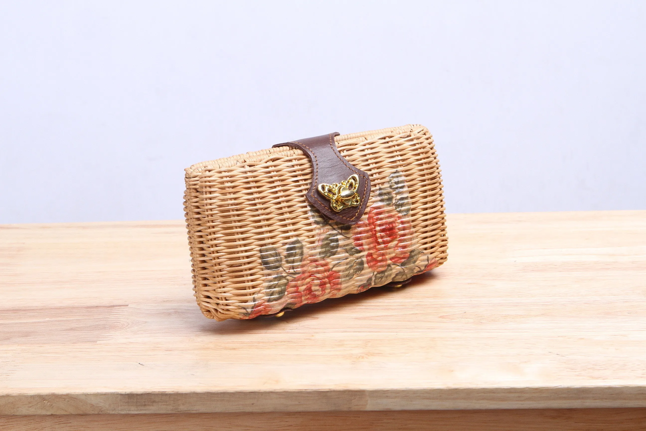 Rattan Clutch Bag