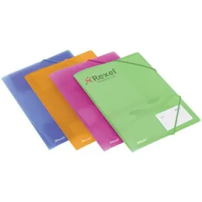 Rexel Ice Four Fold Files - Assorted x4