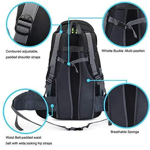 RYXPRO™ 50L Hiking Backpack | Waterproof, Ergonomic | Outdoor Camping Rucksack