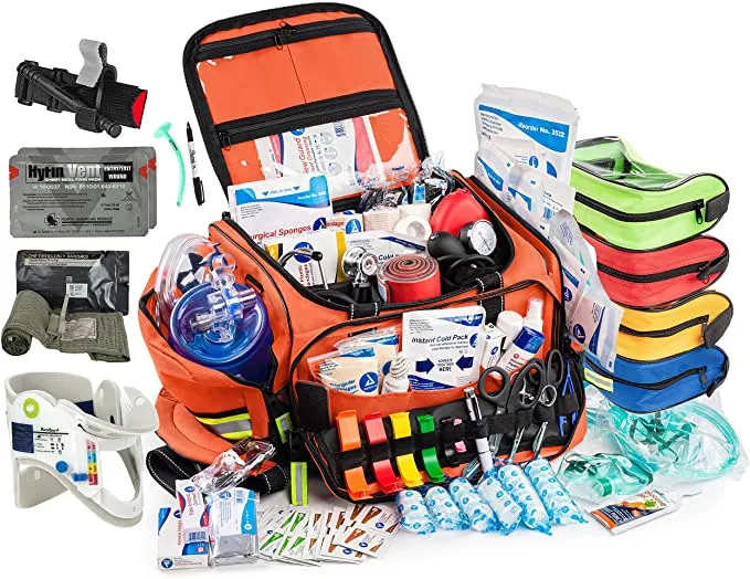 Scherber Premium First Responder Trauma Kit W/Bleeding Control - Fully Stocked