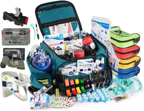 Scherber Premium First Responder Trauma Kit W/Bleeding Control - Fully Stocked