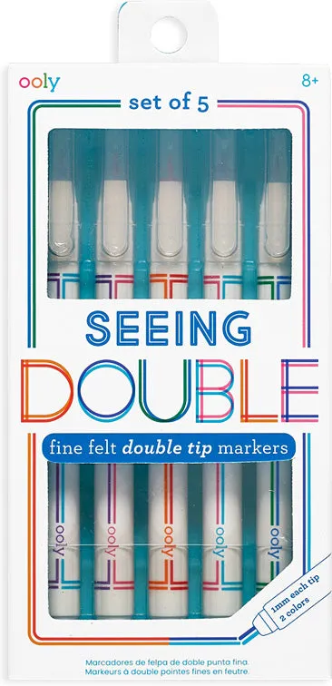 Seeing Double Fine Felt Double Tip Markers