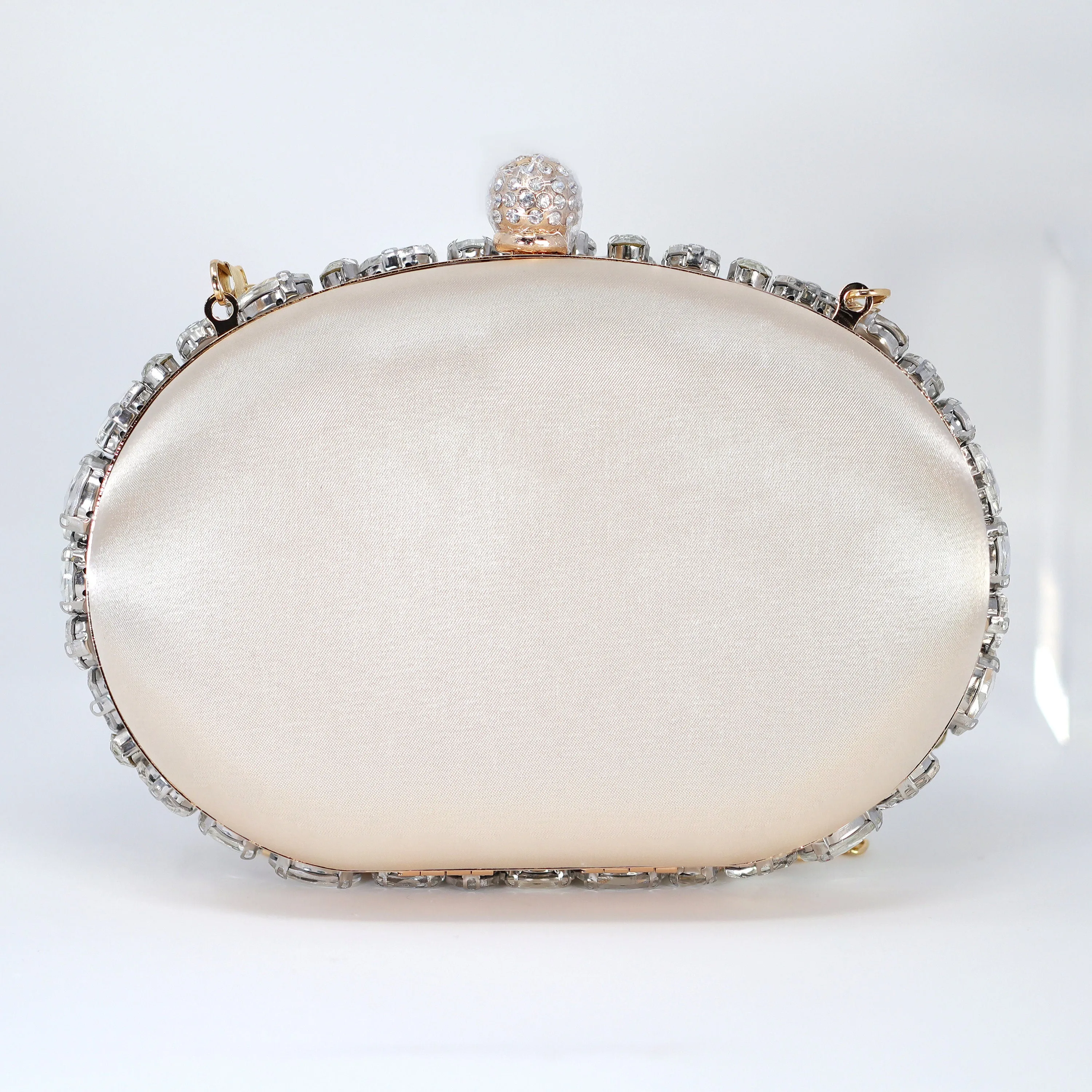 Shinny Rhinestone Embellished Wedding Clutch, Evening Clutch, Wedding Clutch, Bridal Bag, Beige Cross Body Bag