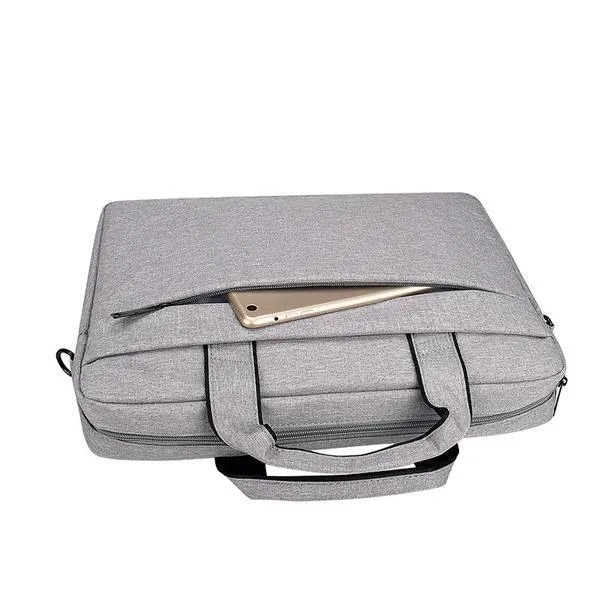 Shockproof Business Laptop Shoulder Bag- Ash