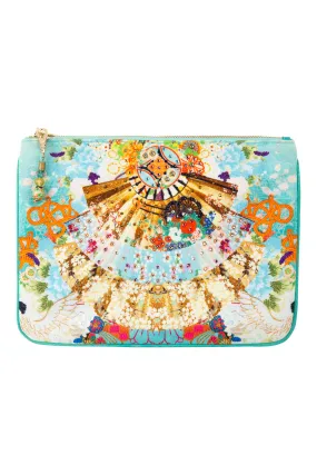 SMALL CANVAS CLUTCH RETRO'S RAINBOW