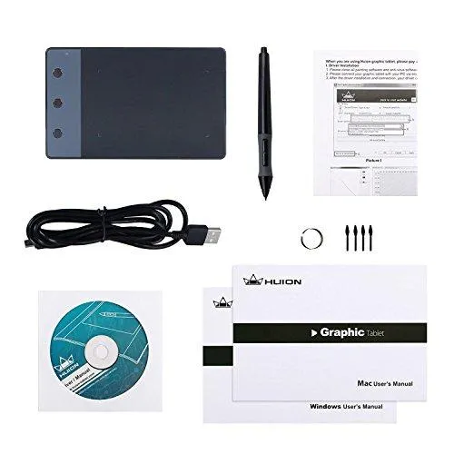 Smiledrive Graphic Tablet Drawing Pad with 3 Express Keys