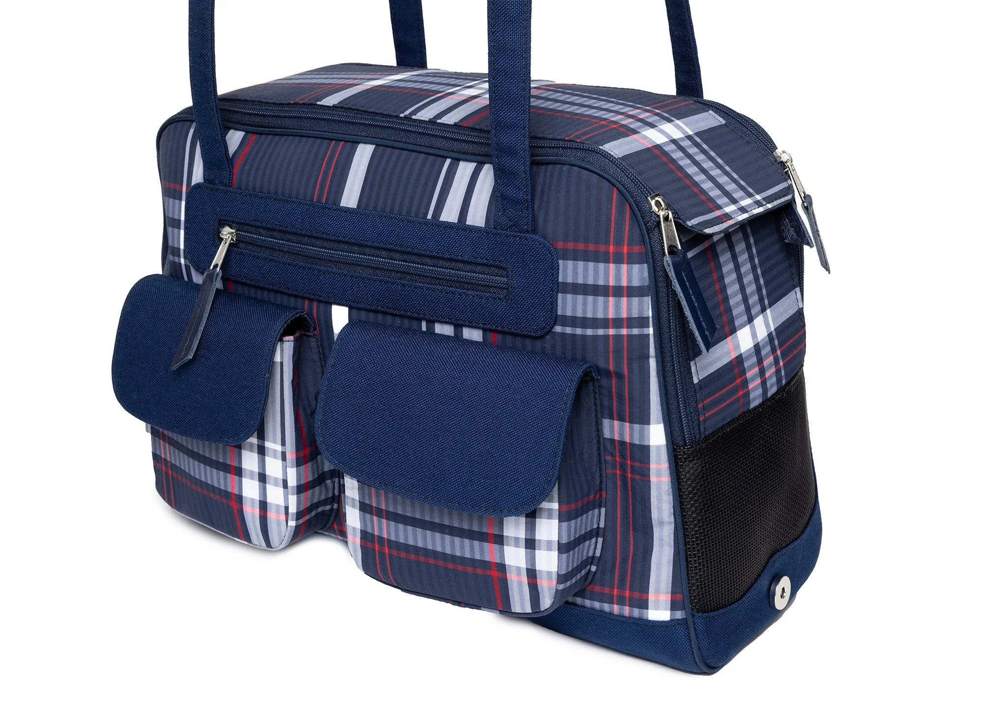 Spring/Summer - Blue Plaid Nylon Carrier