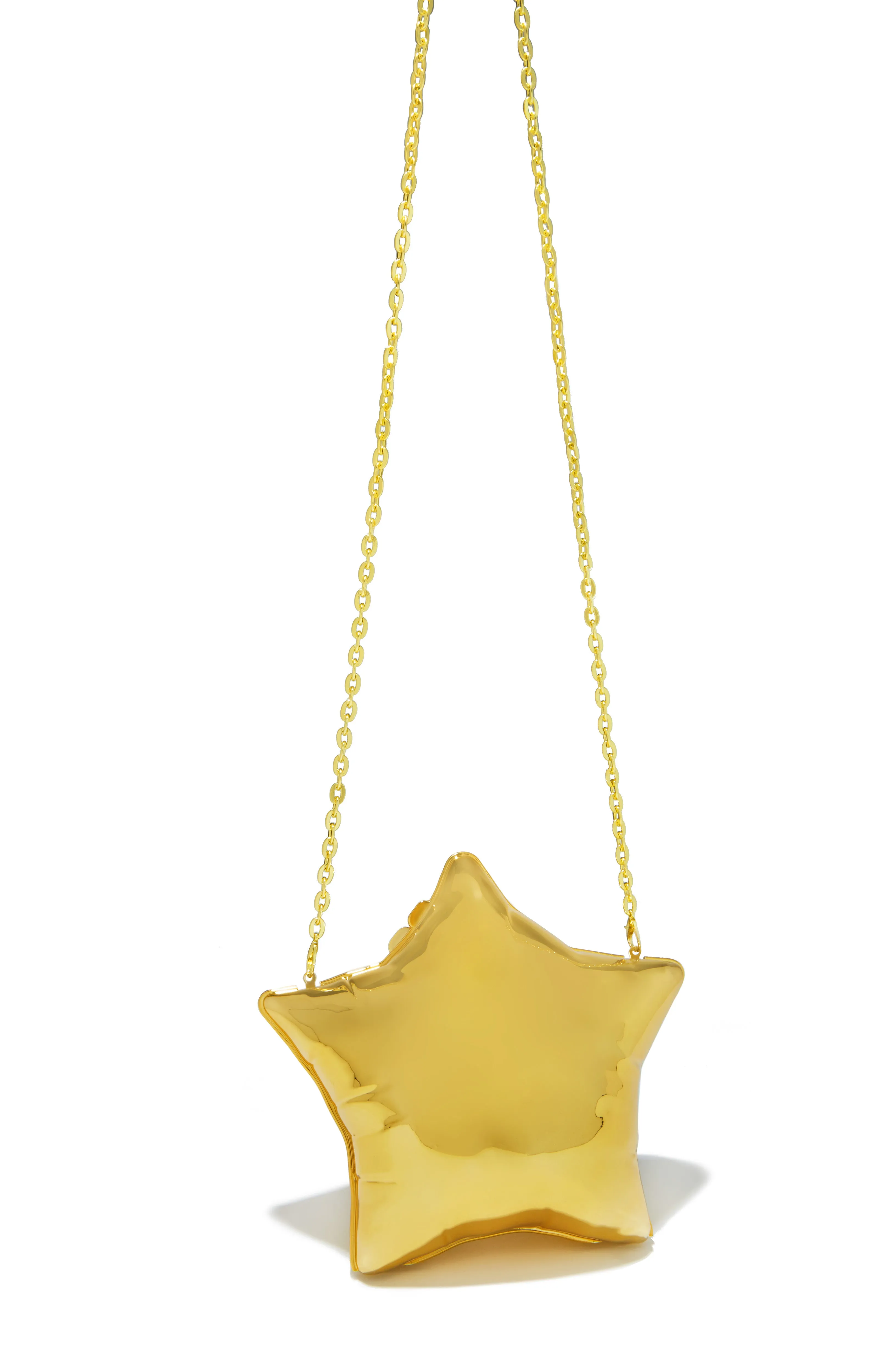 Star Girl Balloon Clutch Bag - Gold