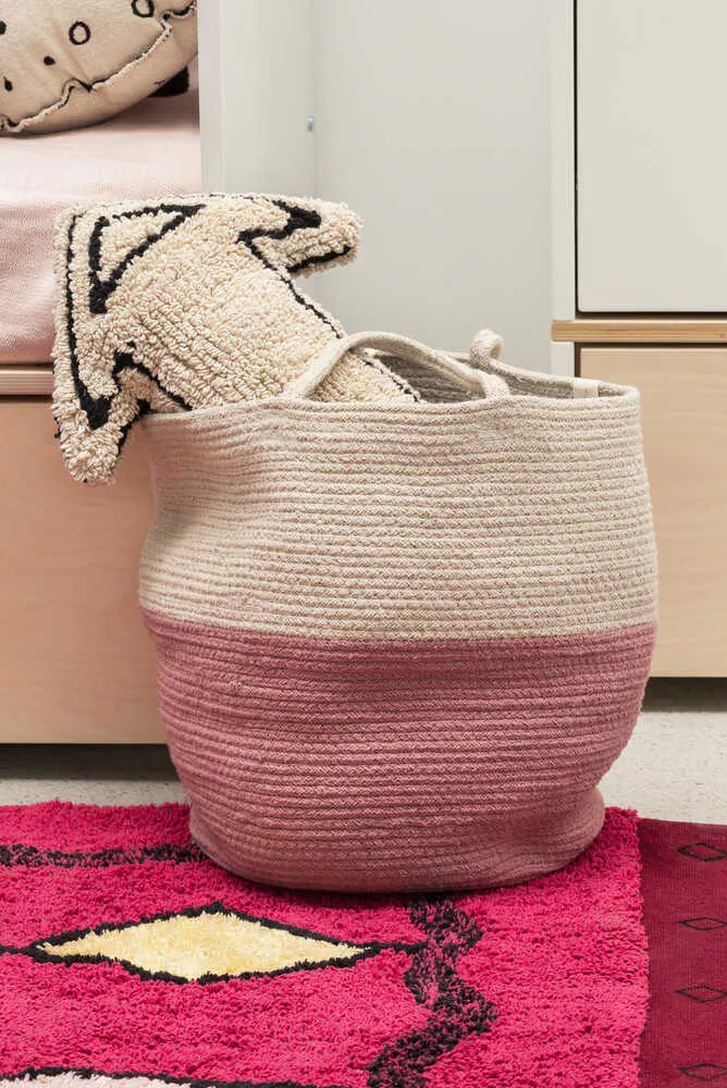 STORAGE BASKET ZOCO ASH ROSE