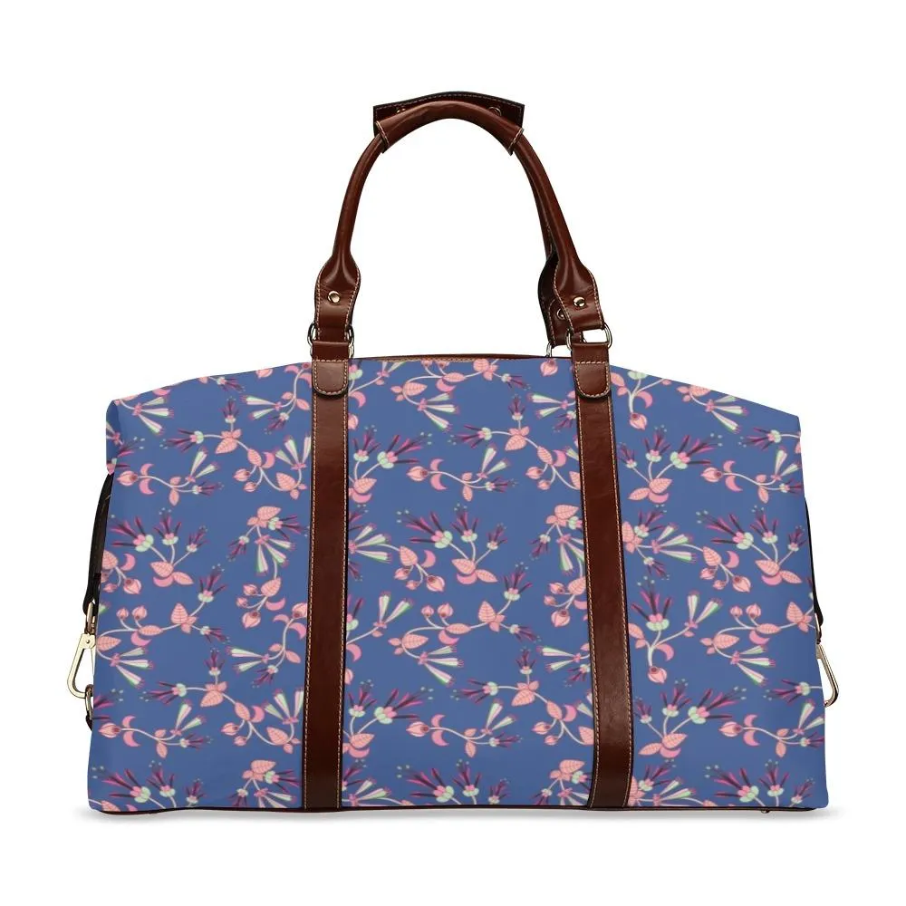 Swift Floral Peach Blue Classic Travel Bag