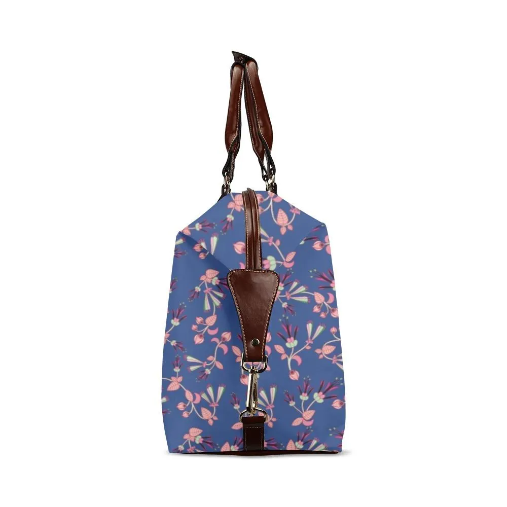 Swift Floral Peach Blue Classic Travel Bag