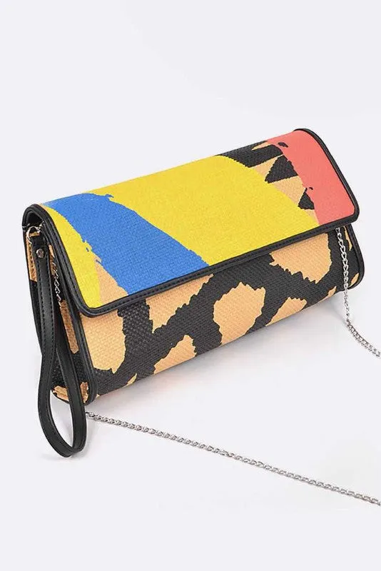 TEEK - Artsy Printed Wristlet Clutch