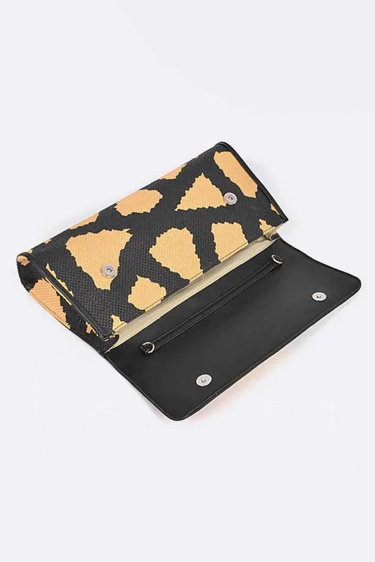 TEEK - Artsy Printed Wristlet Clutch