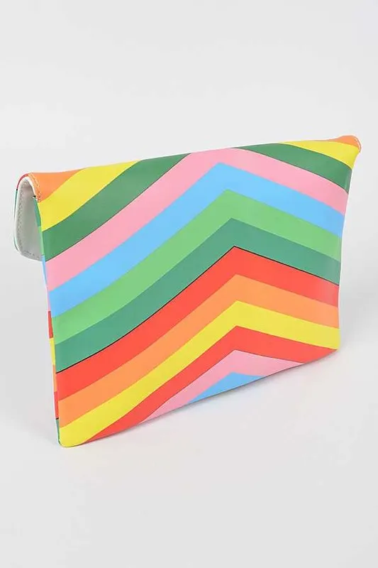 TEEK - Multi Color Envelope Clutch Bag