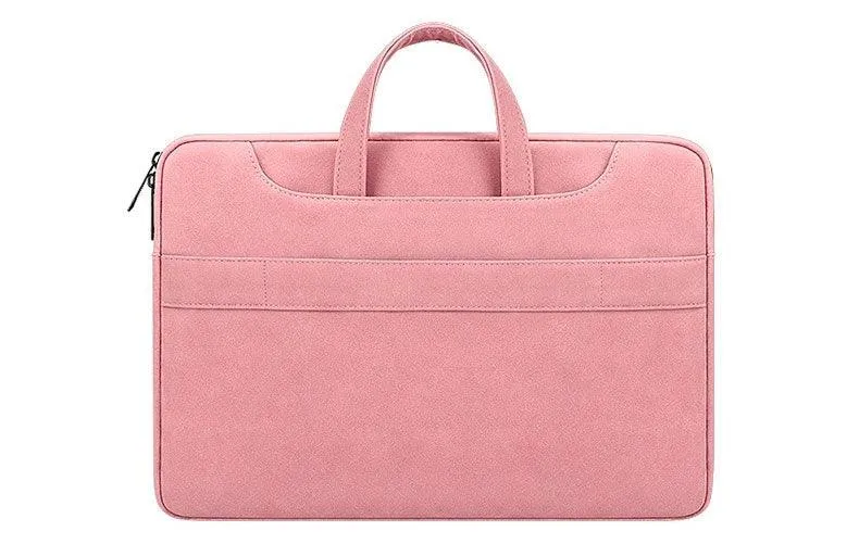 The Latest Sleek And Stylish Padded Inner Designed Shoulder Strap Laptop Bag- Pink