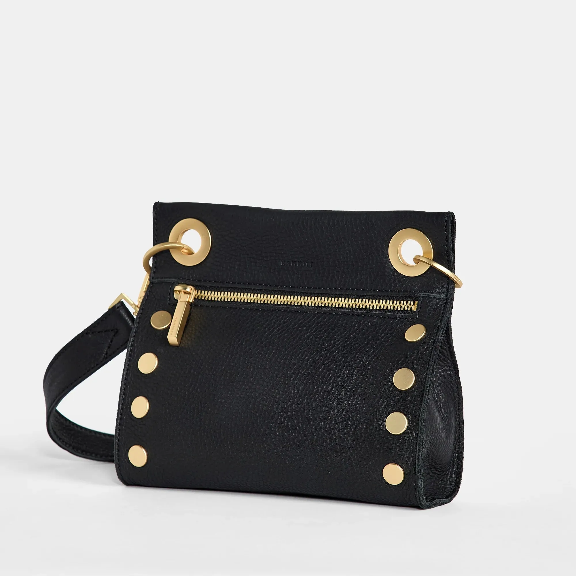 Tony Small Leather Crossbody Bag - Black