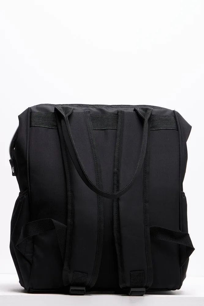 Upper Handle Backpack Black