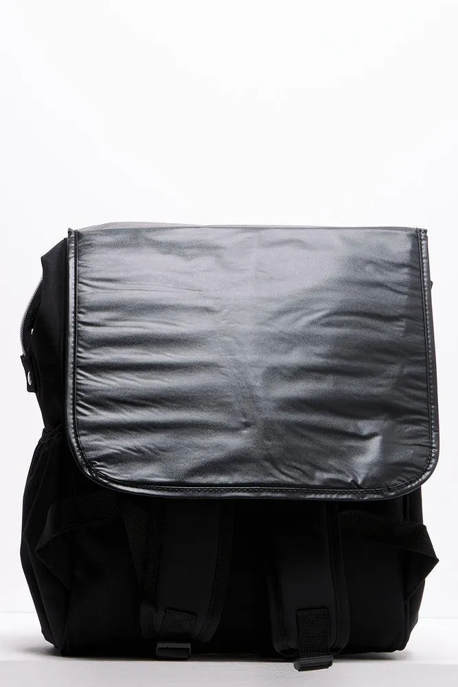 Upper Handle Backpack Black