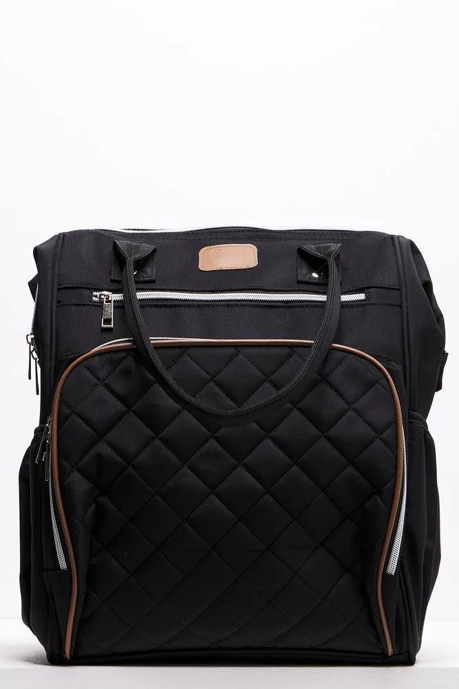 Upper Handle Backpack Black