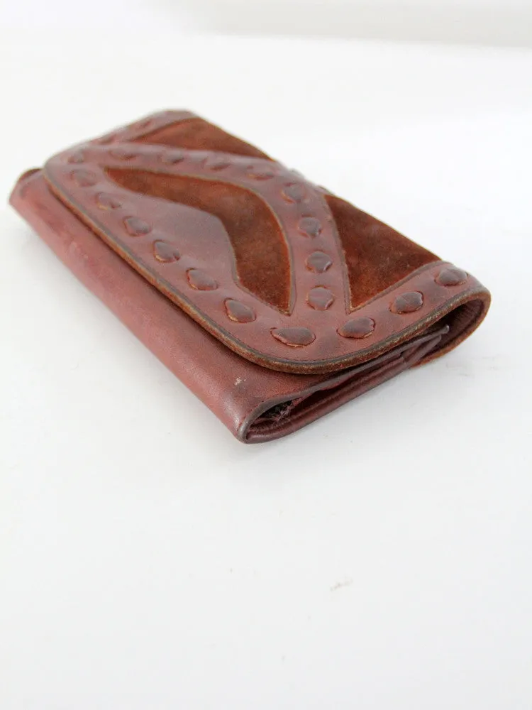 vintage 70s leather wallet