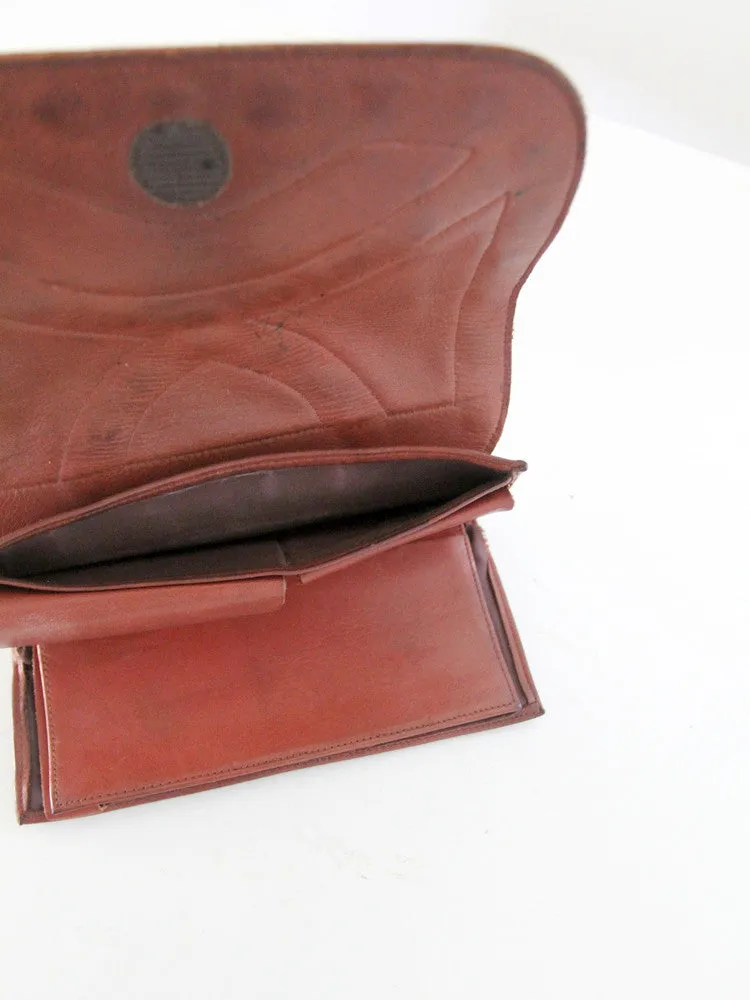 vintage 70s leather wallet