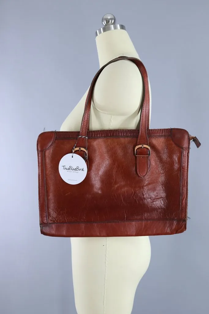 Vintage Leather Satchel Bag