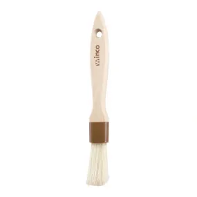 Winco WFB-10 Pastry/Basting Brush Boar Bristle, 1" Wide Flat