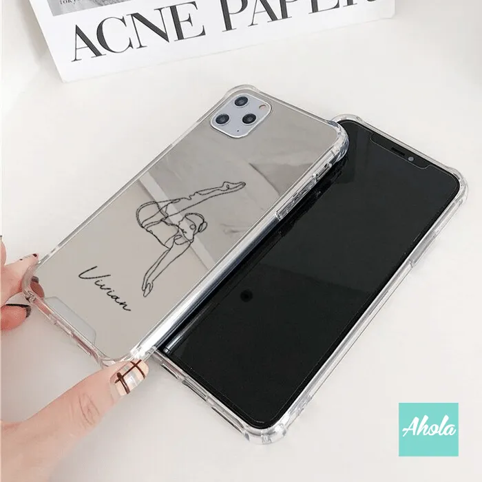 【Yoga】Protective Mirror Phone Case 全包邊鏡面名字電話殼