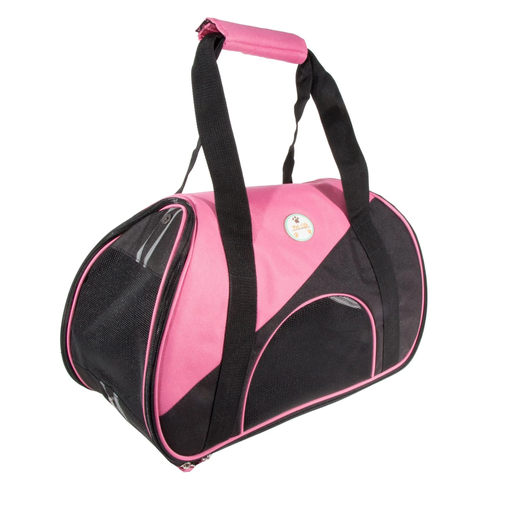 Zip-N-Go Contoured Airline Approved Pet Carrier - Pink